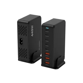 Wozinsky WSL-440 440W GaN QC3 Töltőállomás - Fekete-5907769385070 2 kép
