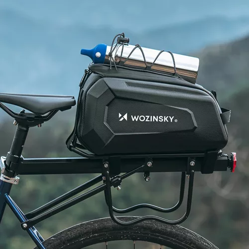 Wozinsky WSR-01B biciklis csomagtartó oldaltáska 9l - Fekete-5907769380570 6 kép