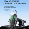 Wozinsky WUMID telefontartó 15W induktív töltővel autós műszerfa-5907769308857 5 kép