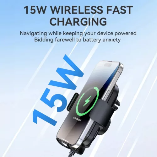 Wozinsky WUMID telefontartó 15W induktív töltővel autós műszerfa-5907769308857 6 kép