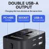 Wozinsky WUTWC utazó adapter univerzális 24W EU / US / AUS / UK / 2x-5907769308512 7 kép