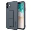 Wozinsky Kitámasztós tok szilikon tok állvánnyal iPhone 12 Pro-hoz sötétkék