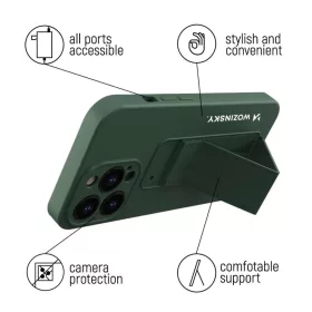 Wozinsky Kitámasztós tok szilikon tok állvánnyal iPhone 12 Pro-hoz-9111201940437 2 kép