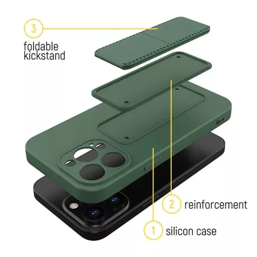 Wozinsky Kitámasztós tok szilikon tok állvánnyal iPhone 12 Pro-hoz-9111201940437 3 kép