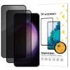  Samsung Galaxy S26 Plus Wozinsky Privacy Glass edzett üvegfólia, kompatibilis az ujjlenyomat-olvasóval, 2 db, üvegfólia