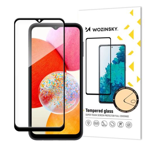 Wozinsky Full Glue edzett üvegfólia fekete kerettel Samsung A15 / A1-9145576283905 1 kép