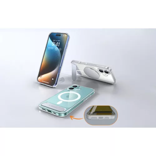 Torras Pstand sorozat tok iPhone 16 Pro Max (Átlátszó) tok-6970592332299 2 kép