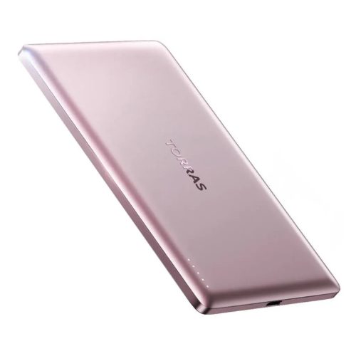 Mini Powerbank Torras 5000mAh (Rózsaszín)-6938075613877 1 kép