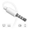 Dudao X10S 3.5mm jack fülhallgató távirányítóval fehér-6970379615072 7 kép