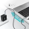 Choetech USB Type C - USB Type C kábel 5A 100W PD 480Mbps 1.8m szürk-6971824973099 3 kép