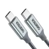 Choetech USB Type C - USB Type C kábel 5A 100W PD 480Mbps 1.8m szürk-6971824973099 10 kép