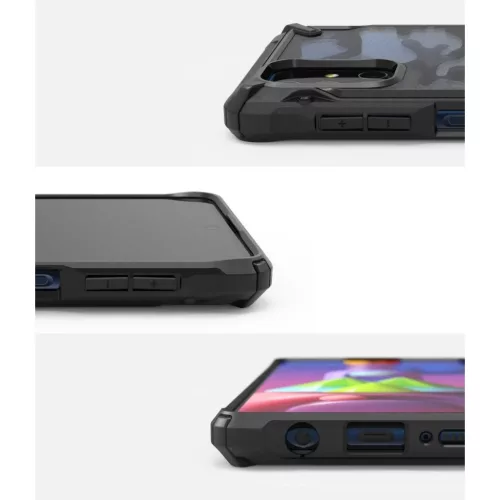 Samsung M51 tok Ringke Fusion X terepmintás fekete (XDSG0043)-8809758106956 6 kép
