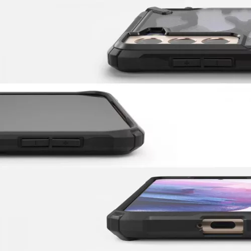 Samsung S21+ Plus Ringke Fusion X tok terepmintás fekete (XDSG0045)-8809758109780 6 kép