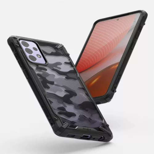 Ringke Fusion X tok Samsung A72 4G/5G terepmintás fekete (XDSG0048)-8809785453849 5 kép
