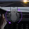 Lisen szellőzőrácsra rögzíthető autós telefontartó (fekete)-5905316149274 2 kép