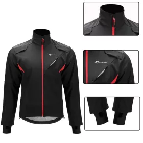 Rockbros YPW021 szélálló kerékpáros sportdzseki XL méret - Feket-5907769366987 2 kép