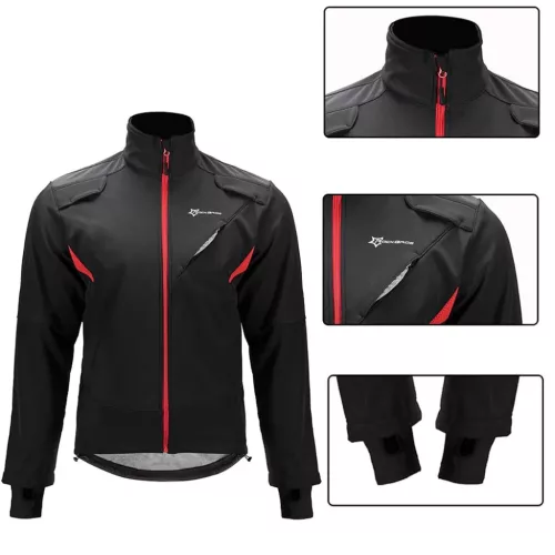 Rockbros YPW021 szélálló kerékpáros sportdzseki XL méret - Feket-5907769366987 2 kép