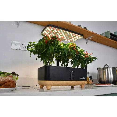 RainPoint hidroponikus termesztőkészlet fa alappal  Z238 Barna/feket-5905156104624 4 kép