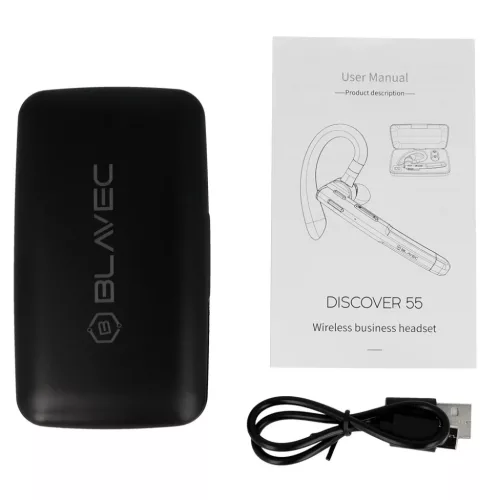 Blavec Bluetooth Headset Discover 55 + power bank (BHDI55-B) fekete-5900217128373 7 kép