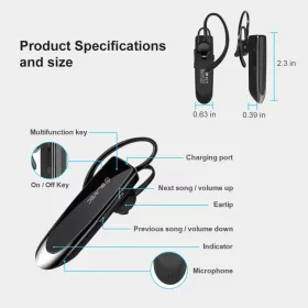 Blavec Bluetooth Headset Travel PL55 (BHPL55-B) fekete-5900217129721 2 kép