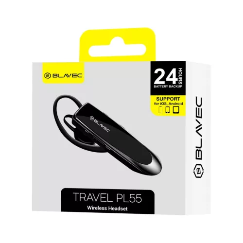 Blavec Bluetooth Headset Travel PL55 (BHPL55-B) fekete-5900217129721 4 kép