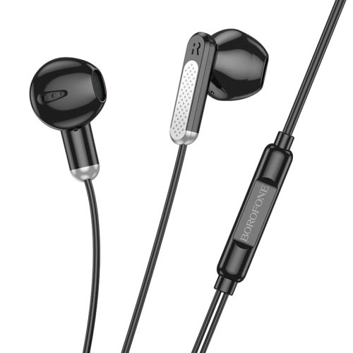 Borofone BM89 Surpass vezetékes fülhallgató mikrofonnal Type-C fekete