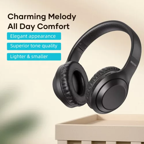 Rock Headphones O2 bluetooth fekete vezeték nélküli fejhallgató-6941402735593 2 kép
