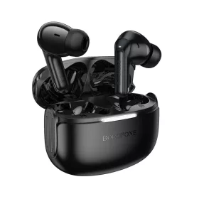   Borofone TWS Bluetooth Vezeték nélküli fülhallgató FQ9 Plus Peaceful ANC+ENC fekete