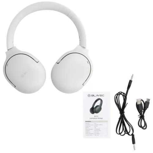 Blavec Over-ear Bluetooth fejhallgató BO-12 Bass Master ANC (BO12-W) -5900217478119 6 kép