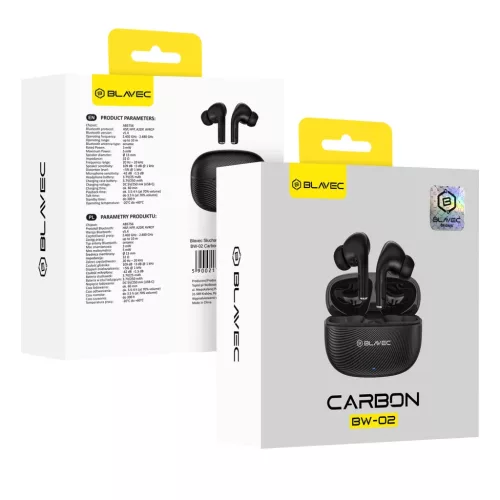 Blavec Bluetooth TWS Fülhallgató BW-02 Carbon (BW02-B) fekete-5900217492740 9 kép