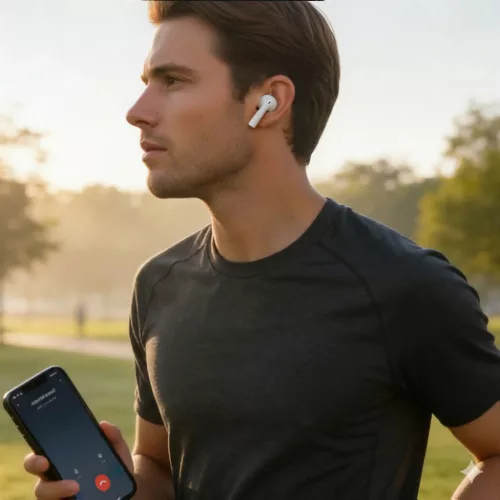 Blavec Bluetooth TWS Fülhallgató BW-05 Flow (BW05F-W) fehér-5900217494829 6 kép