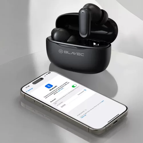 Blavec Bluetooth TWS Fülhallgató BW-08 Speak AI (BW08SA-B) fekete-5900217502418 10 kép