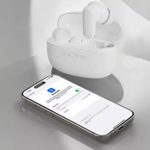 Blavec Bluetooth TWS Fülhallgató BW-08 Speak AI (BW08SA-W) fehér-5900217502425 10 kép