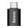 Baseus Ingenuity USB-C – USB-A OTG adapter (fekete)-6932172605643 7 kép