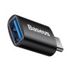 Baseus Ingenuity USB-C – USB-A OTG adapter (fekete)-6932172605643 1 kép