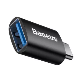 Baseus Ingenuity USB-C – USB-A OTG adapter (fekete)-6932172605643 2 kép