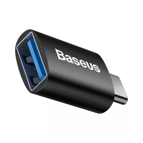 Baseus Ingenuity USB-C – USB-A OTG adapter (fekete)-6932172605643 2 kép