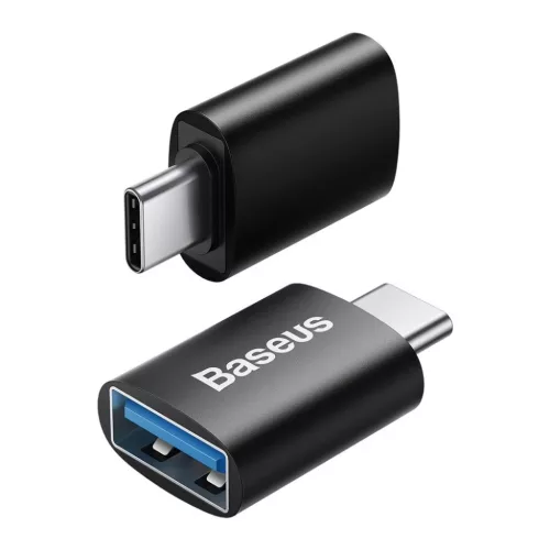 Baseus Ingenuity USB-C – USB-A OTG adapter (fekete)-6932172605643 3 kép