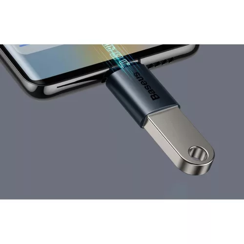 Baseus Ingenuity USB-C – USB-A OTG adapter (kék)-6932172605650 2 kép