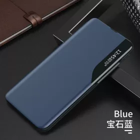 Eco Leather View Case intelligens fliptok Samsung A42 5G kék- 2 kép