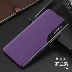 Eco Leather View Case intelligens fliptok Samsung A42 5G lila- 2 kép