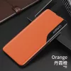 Eco Leather View Case intelligens fliptok Samsung A42 5G narancs- 2 kép
