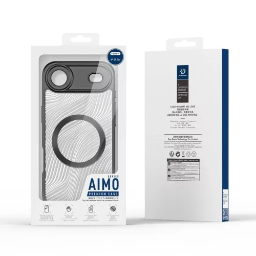  iPhone 17 Dux Ducis Aimo Mag Fekete Air tok mágneses gyűrűvel-6971824153316 9 kép