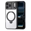  Apple iPhone 17 Pro Fekete Dux Ducis Aimo Mag Mágneses Gyűrűvel és Állvánnyal ellátott tok