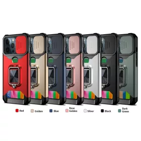 iPhone 13 mini Ring Armor tok kameralencse védővel, kihajtható tám-1200000025829 2 kép