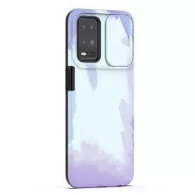   iPhone 13 mini matt TPU tok kameralencse védővel színes mintával (ip-13-mini-tpu-lens-design-4)