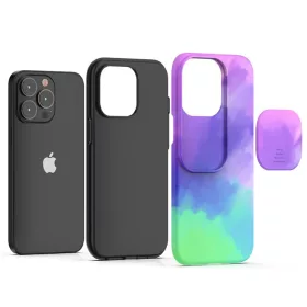 iPhone 13 mini matt TPU tok kameralencse védővel színes mintával (-1200000025803 1 kép