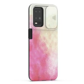   iPhone 13 matt TPU tok kameralencse védővel színes mintával (ip-13-tpu-lens-design-1)
