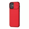 iPhone 13 mini matt TPU tok kameralencse védővel piros (ip13-mini-tpu-lens-red)
