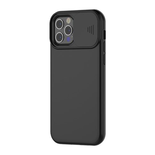 iPhone 13 Pro Max matt TPU tok kameralencse védővel fekete (ip13-pro-1200000025758 6 kép